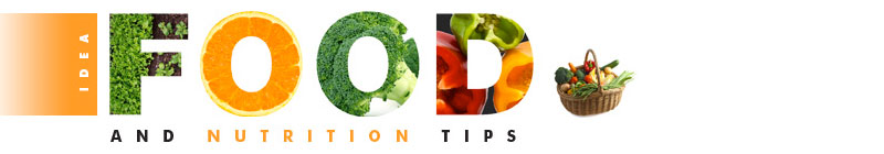 IDEA Food and Nutrition Tips Heading