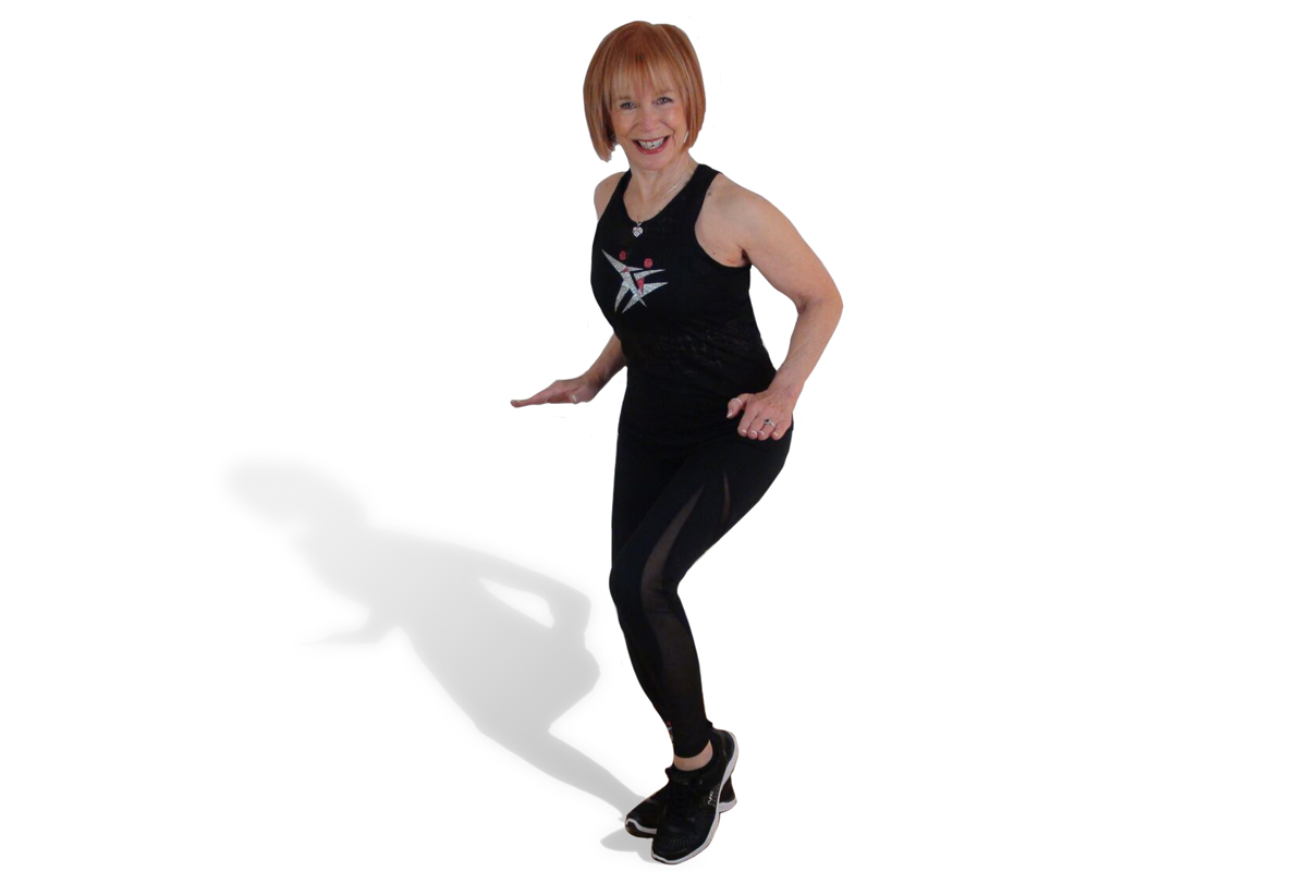 Step-tap movement for dance warmup