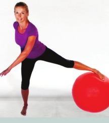 Swiss Ball Side Lunge