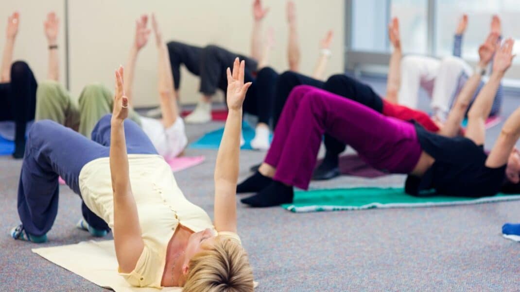 Group of Women doing Pilates