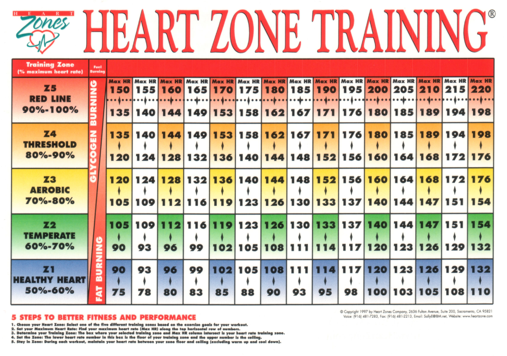 Weight Loss Heart Rate Chart