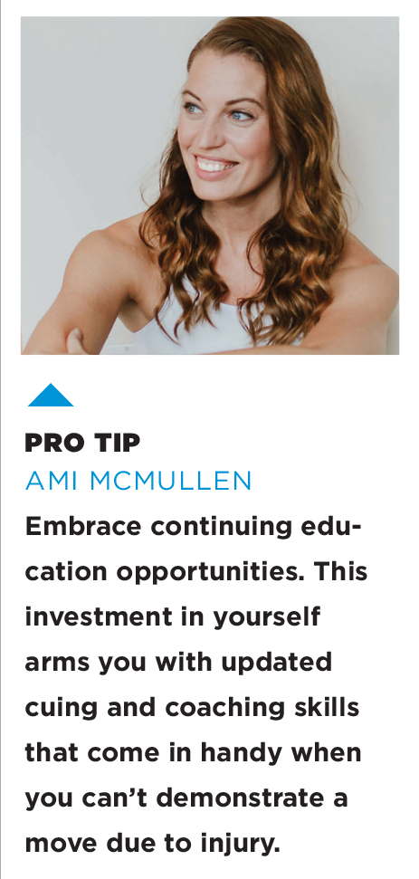 Ami McMullen continuing education tip for fitness instructors
