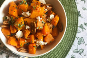 Butternut Squash With Herbed Pecans