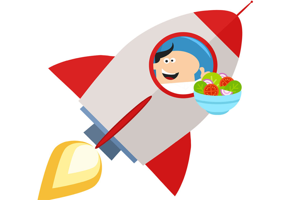 Lettuce grown in space