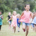 Healthy Kids Playing Outside