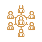 Engage with peers from all over Engage with peers from all over