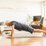 Man performing exercise for seniors