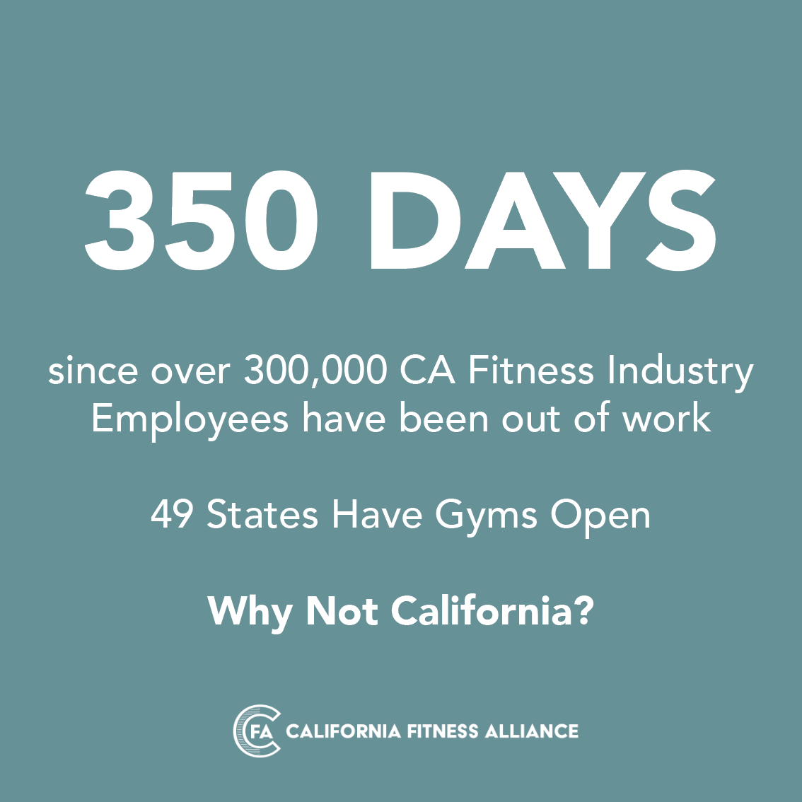 California Fitness Alliance social media tile