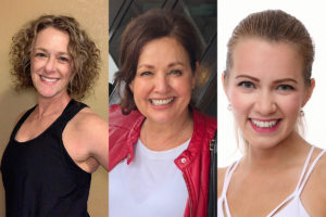 IDEA members and personal trainers who truly shine: Shannon Briggs, Jane Nash and Siri Chilazi.