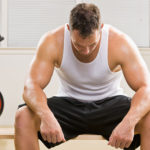 Man resting for exercise recovery