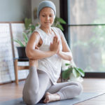 Woman with cancer exercising