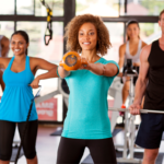 Diverse group workout