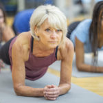 People taking part in a cardio core and balance class