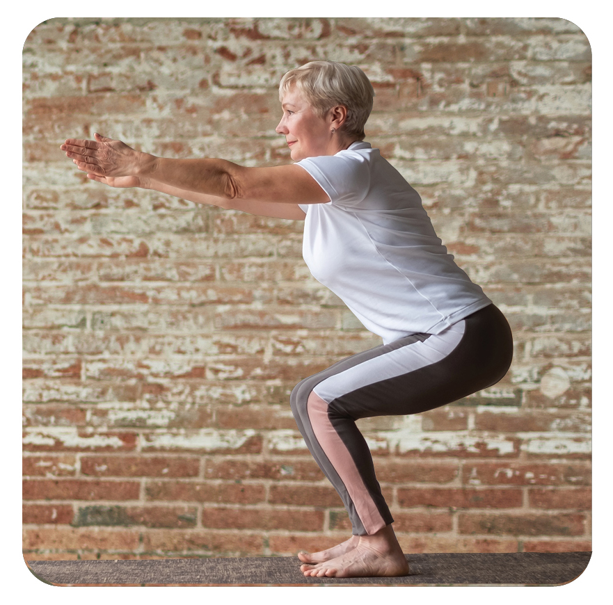 Chair yoga pose