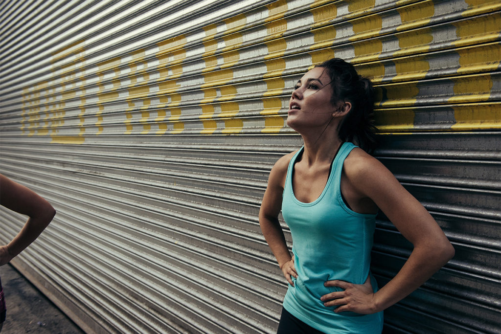 Woman tired from low energy to show sugar danger