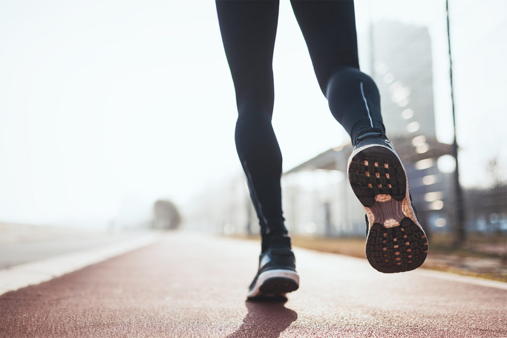Legs of a runner for leg trackers