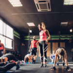 People doing body-weight ladder workout