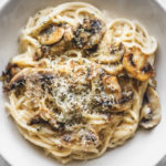 Dish of pasta and mushrooms for depression
