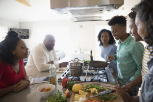 Family cooking for diet adherence