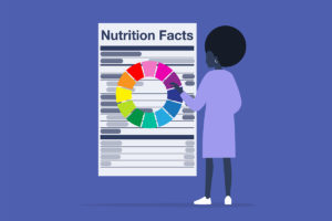 Graphic of color-coded nutrition labels