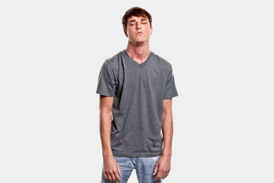 Man with sleep deprivation