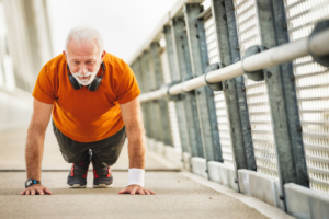 Older man active aging