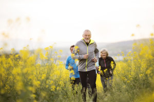 Older man running for Alzheimer’s Disease