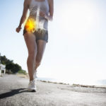 Woman walking for bone health