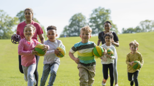 Children doing physical activity