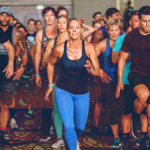 People at fitness event