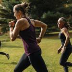 Runners increasing running speed