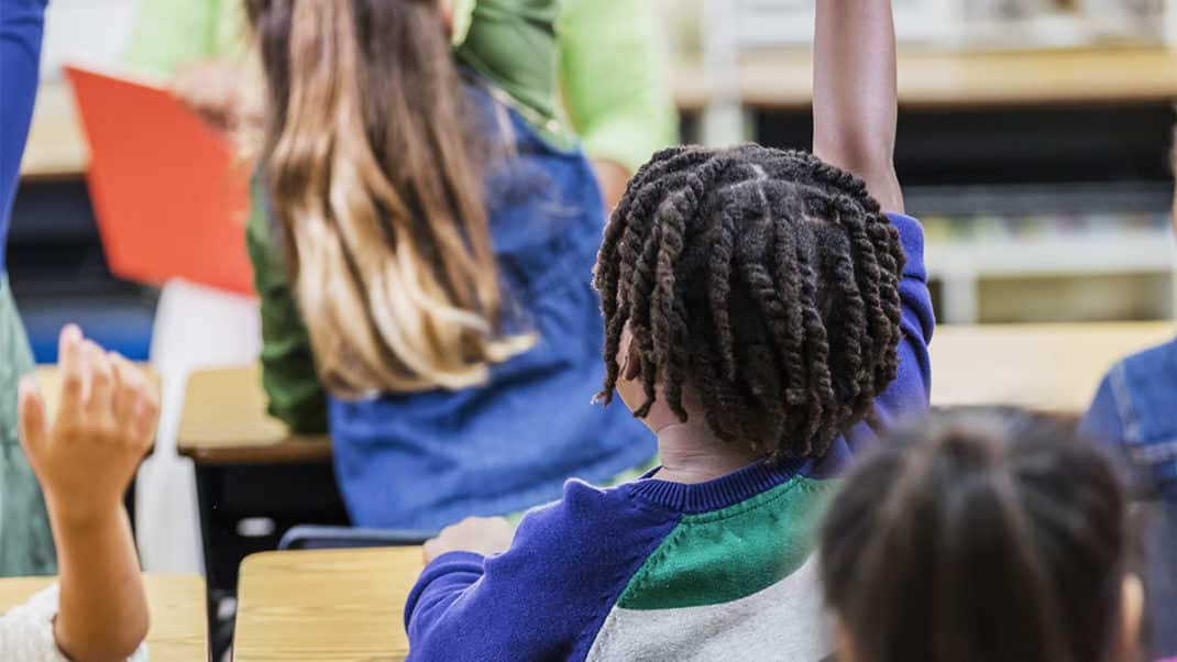 Kids in class showing how exercise improves concentration