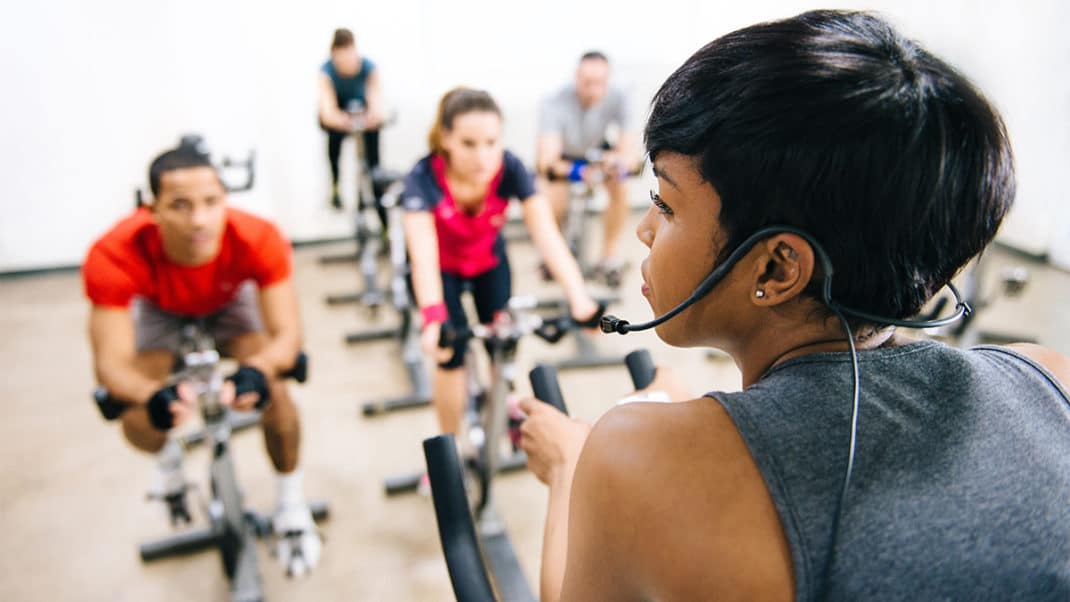 HIIT cycling class