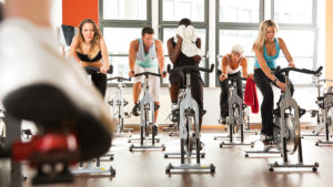 HIIT cycling class