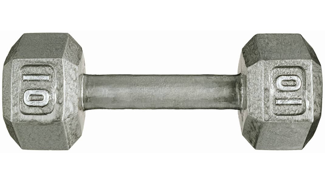 Dumbbell representing Rating of Perceived Exertion