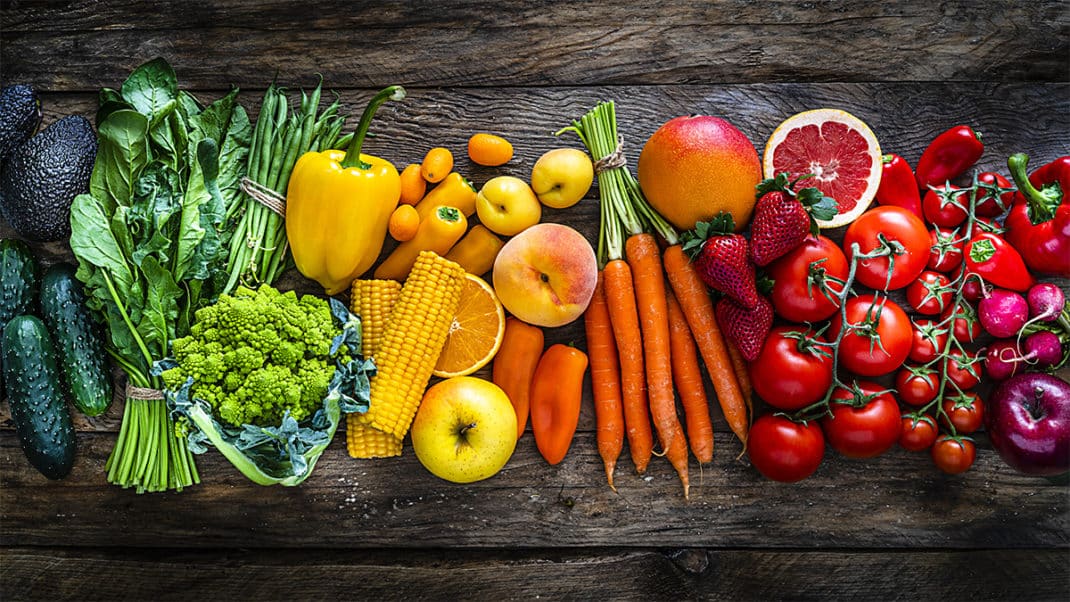 Fruits and vegetables for a healthy microbiome
