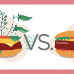 Graphic showing difference of metabolomics in meat vs. meat alternatives