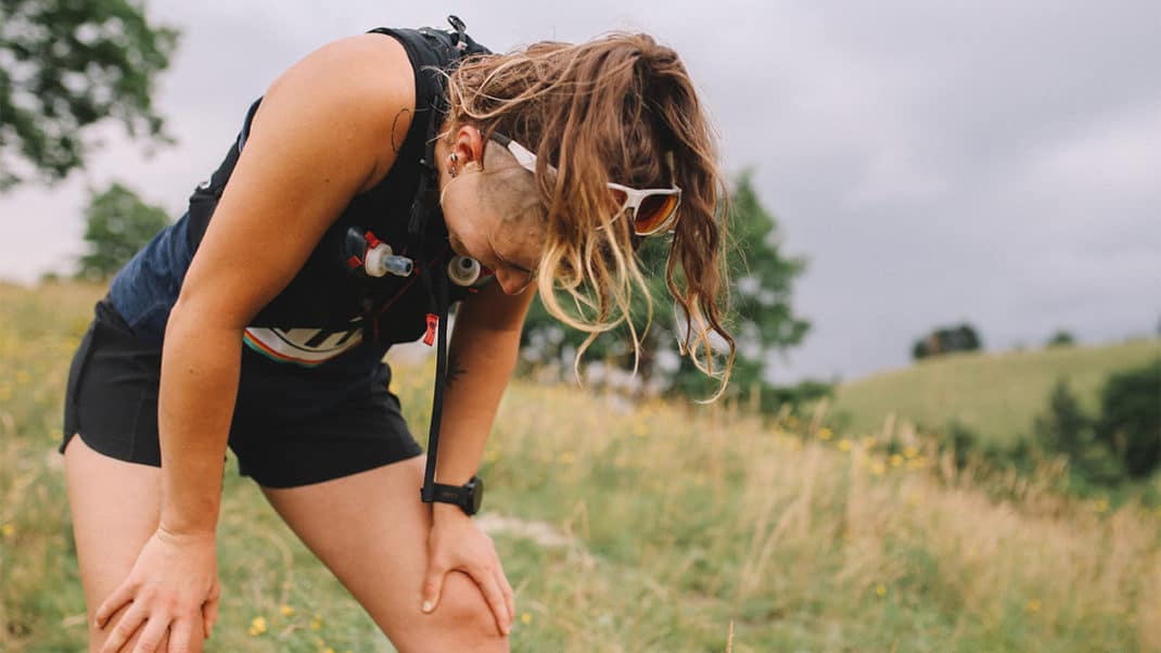 Female athlete exhausted to show connection between iron and athletes