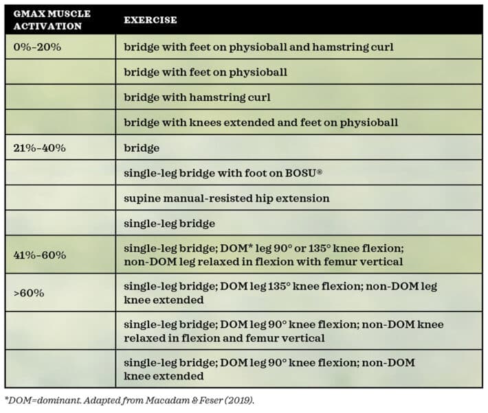 Bridge Exercises