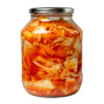 Kimchi in a jar to illustrate kimchi nutrition