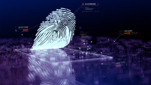 Digital fingerprint to illustrate identity theft