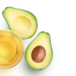 Avocado oil on white