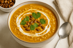Turkey Pumpkin Curry Soup