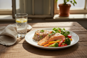 Balanced meals supporting increased calorie intake