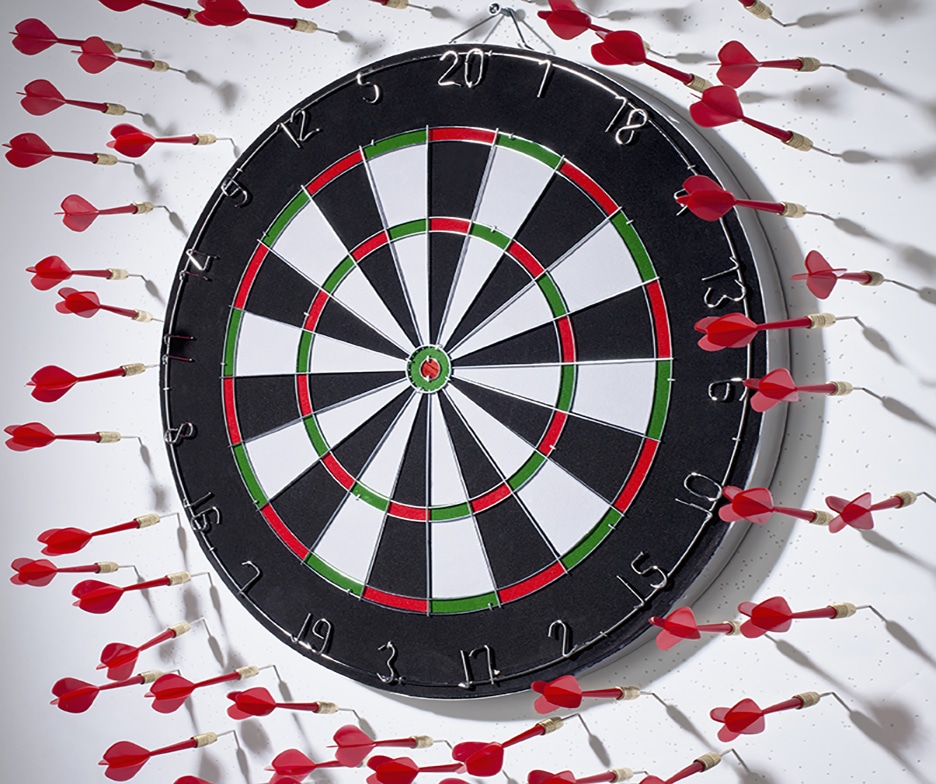 Nutritional misfires on dartboard