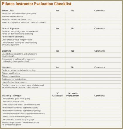 How To Evaluate A Pilates Instructor Idea Health Fitness Association